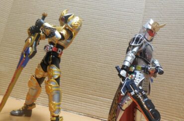 【製造長】　リクエスト動画　仮面ライダーブレイド・キングフォームＶＳ仮面ライダー鎧武・極アームズ