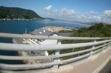 16/11/2 大島と上関ループ橋3　上関大橋のループ橋　バイクで