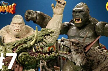 New Rampage The Movie Mega George Figure King Kong Vs Subject George Battle Unboxing Skull Island #7