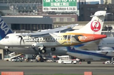 伊丹空港 各小型航空機 32R 滑走路 離着陸シーン  Itami airport   Small aircrafts   32R Runway   Takeoff & landing