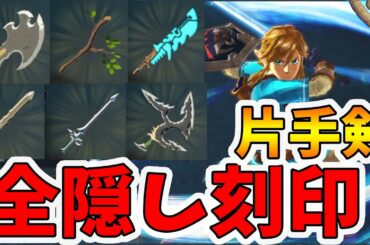 【ゼルダ無双 厄災の黙示録】リンク（片手剣）の武器すべての隠し刻印！【Hyrule Warriors age of calamity comparison】【naotin】
