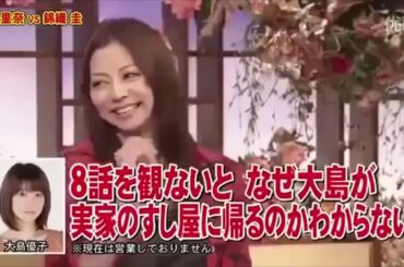 とんねるず　王決定戦 香里奈 VS 錦織圭① 大島優子、実家の寿司屋