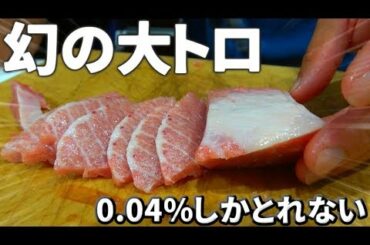 90kgの本マグロに100gしかない幻の大トロが美味すぎた！