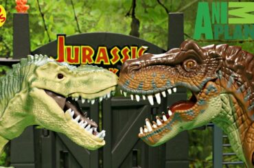 New Animal Planet Interactive Dinosaur - T-Rex Vs TREX Jurassic Park Unboxing Dinosaur Toys