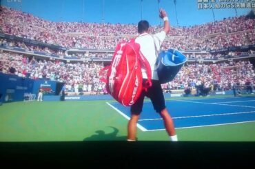 錦織圭が全米オープン決勝進出を決めた瞬間 錦織圭が全米オープン決勝進出を決めた瞬間