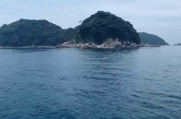 天田島の手前で魚釣り　山口県上関町