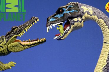 New Animal Planet  Giant Crocodile Vs Elasmosaurus Jurassic World Rescue Excursion Unboxing