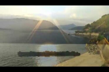 Healing channel　夕方の漁港　上関室津港