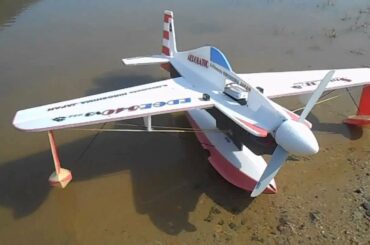 デコパネ水上機でスローフライト！2016 05 14 EDGE540