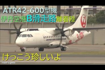 【けっこう珍しいよ】大阪伊丹空港B滑走路を離着陸する日本エアコミューターのATR42-600型機【レアな光景】 【けっこう珍しいよ】大阪伊丹空港B滑走路を離着陸する日本エアコミューターのATR42-600型機【レアな光景】