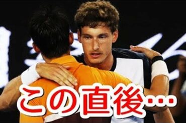 錦織圭の相手がこの直後…急にブチギレ暴れだす【全豪ＯＰ８強】 (kei nishikori vs Carreño Busta Australian Open 2019)