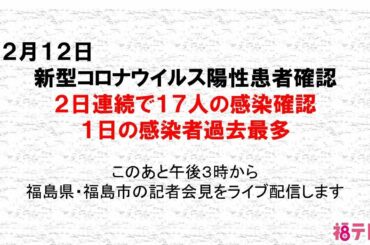 新型コロナウイルス　福島県　最多に並ぶ17人の陽性確認