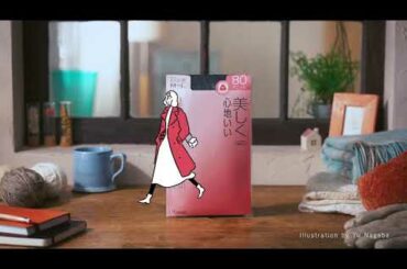 福助「満足」タイツ店頭動画（秋冬シーズン）