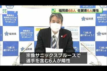 新型コロナ...福岡県68人　佐賀県は6人陽性