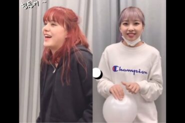 【NiziU】ヘリウムガスを飲んで「step and a step」を歌うNiziuメンバーたち。「可愛い、可愛い~」