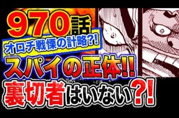 【ワンピース 970 最新話感想妄想考察】スパイの正体とは！裏切者はいなかった？！