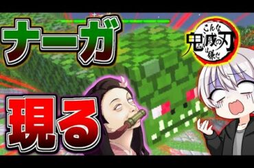 【鬼滅の刃】#3 炭治郎や禰豆子の前に突然ナーガが？！【きめつのやいば・映画・無限列車・煉獄杏寿郎・猗窩座・あかざ・炎・LiSA・実写化・MAD・アフレコ・アテレコ・こくしぼう】【鬼滅マイクラ】