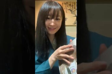 松本まりか さん 旅館で風呂上がりのインスタライブ 2020/12/19 Instagram Live  Marika Matsumoto