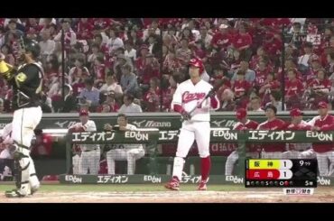 広島 上本選手　GⅠのファンファーレ曲で打席に立つwww