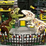 LEGO Dino Defense HQ 5887 STOP MOTION ANIMATION DINOSAUR TOYS INDOMINUS REX VS TREX JURASSIC WORLD