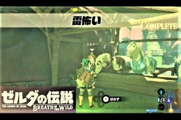 【雷怖い : ミニチャレンジ レイクサイド馬宿】 攻略 ゼルダの伝説 ブレスオブザワイルド  "Thunder Magnet" BREATH OF THE WILD