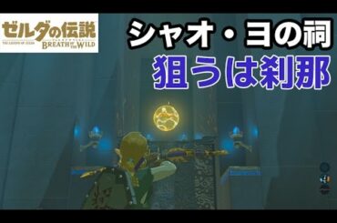 シャオ・ヨの祠を攻略！狙うは刹那 ゼルダの伝説 ブレスオブザワイルド | Shae Loya Shrine - Legend of Zelda: Breath of the Wild