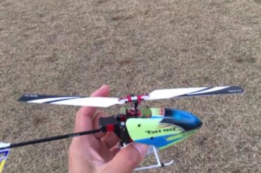 ラジコンヘリ　rex150X   久しぶりフライト