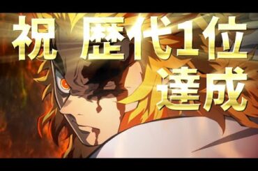 【速報】歴代興行収入1位!!!さらにこれを記念してこれまでの偉業を振り返ります『鬼滅の刃/無限列車編』【きめつのやいば】アニメえいが