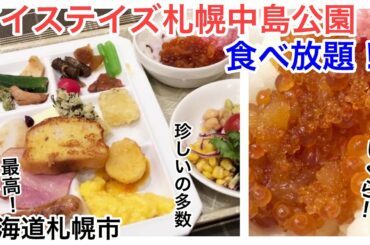 【食べ放題】ホテルマイステイズ札幌中島公園 海鮮丼あり/広い温泉有り/部屋も広くて最高！2人がけソファもあった