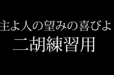 主よ人の望みの喜びよ　二胡練習用数字譜音源セット