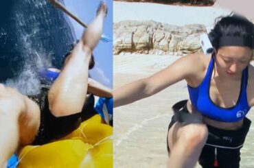 【セクシー】無人島から脱出する安藤美姫が大胆な開脚で魅了する