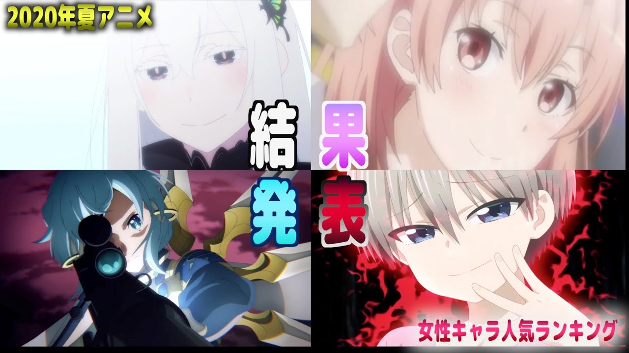ランキング 年夏アニメ人気女性キャラランキング 結果発表summer Anime Popular Character Ranking Resultsannouncement Tkhunt