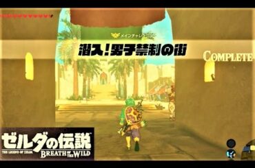 【潜入！男子禁制の街 : メインチャレンジ　ゲルドの街】 攻略 ゼルダの伝説 ブレスオブザワイルド  "Forbidden City Entry" BREATH OF THE WILD