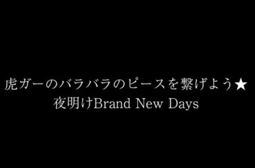 虎ガーのバラバラのピースを繋げよう★夜明けBrand New Days