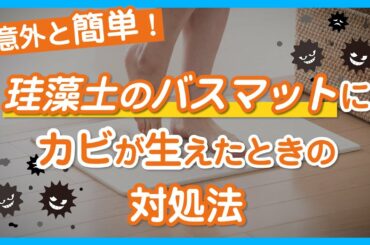 【意外と簡単！】珪藻土のバスマットにカビが生えたときの対処法 - くらしのマーケット