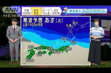 【全国の天気】再び寒波・・・北海道から九州まで影響(2021年1月4日)