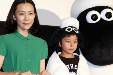 木村佳乃「3人目は男の子がいい」憲史郎君の笑顔にメロメロ！「映画　ひつじのショーン～バック・トゥ・ザ・ホーム～」公開直前イベント2　#Yoshino Kimura　#Kenshiro Kato