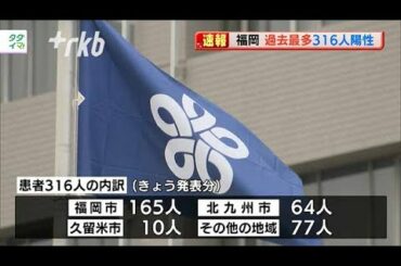 新型コロナ...福岡県で過去最多316人陽性
