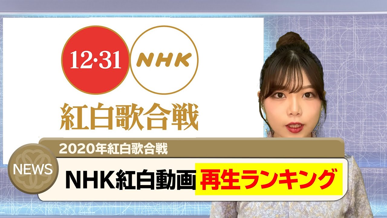 紅白歌合戦 YouTube再生数ランキング 全39曲から1位に選ばれたのは急上昇を記録したあの曲 紅白歌合戦 YouTube再生数ランキング 全39曲から1位に選ばれたのは急上昇を記録したあの曲