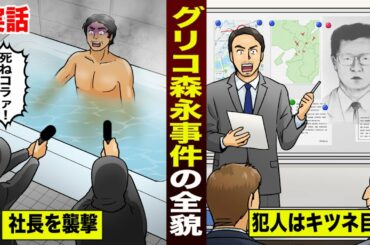 【実話】グリコ森永事件の全貌。風呂場で社長襲撃…犯人はキツネ目。