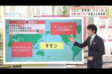 コロナ「変異種」水際で防げる？ワクチンは効く？(2020年12月23日)