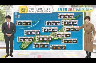 【全国の天気】北陸警戒　3連休でも雪やまず(2021年1月8日)