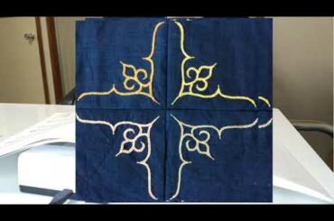 【AINU pattern.traditional art #1】アイヌ文様刺繍は姉の作品です  ♪私はエアロフォンミニで『Jupiter』