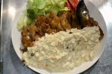 チキン南蛮定食大食い最強調理動画