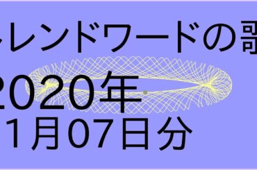 【流行語】トレンドワードを謡子さんに歌ってもらいました_2020年11月07日版【アルゴリズム作曲】