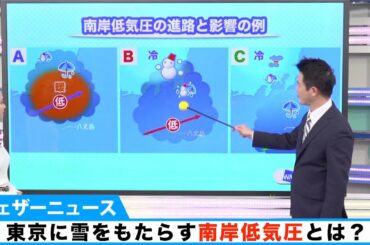 東京に雪をもたらす南岸低気圧とは？
