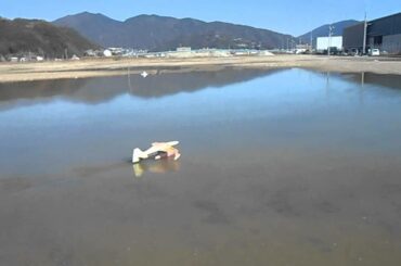 デコパネ水上機でスローフライト！2015 12 30 Sbach