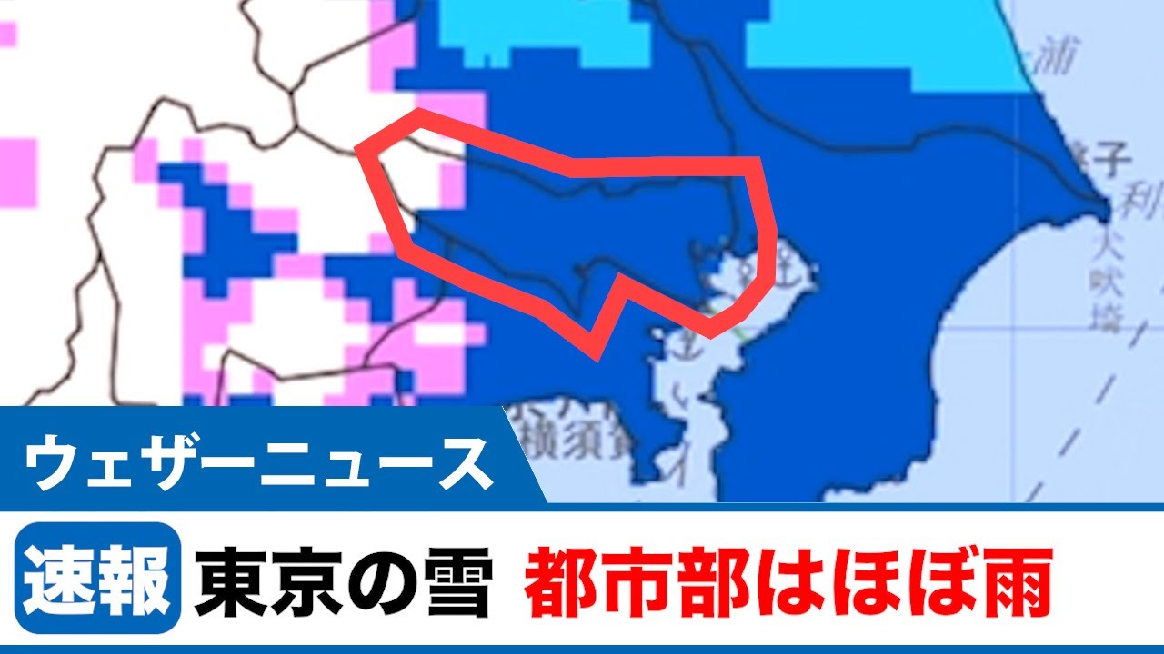 東京などは雨で雪は一時的に混じる程度 東京などは雨で雪は一時的に混じる程度