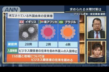 “新たな変異種”水際対策は十分？専門家に聞く(2021年1月11日)