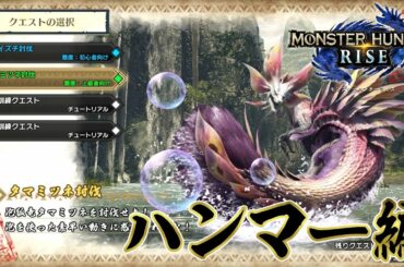 【MHRISE】タマミツネ攻略解説：ハンマー編【ゆっくり実況】